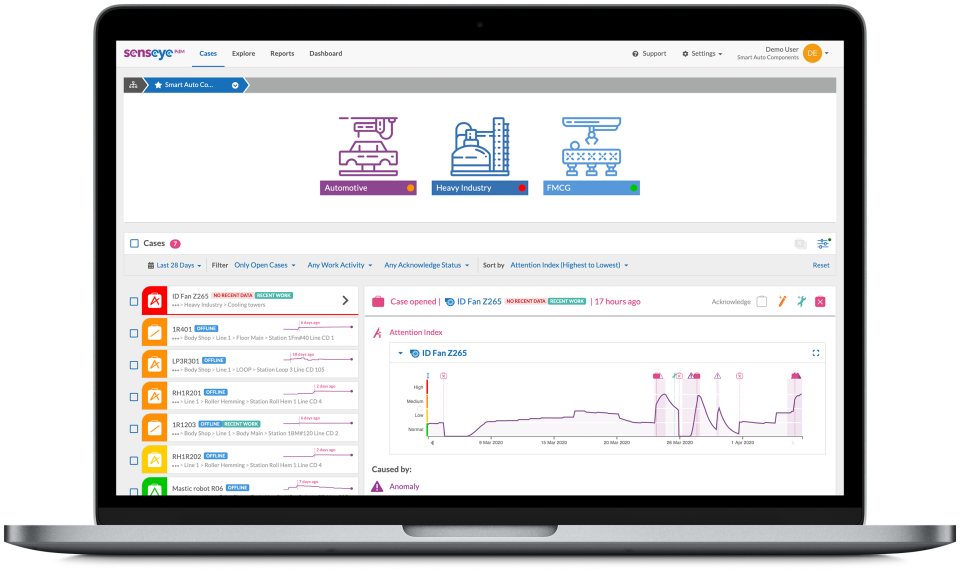 screenshot of Senseye PdM